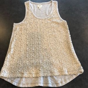 Dylan - grey sequined tank top